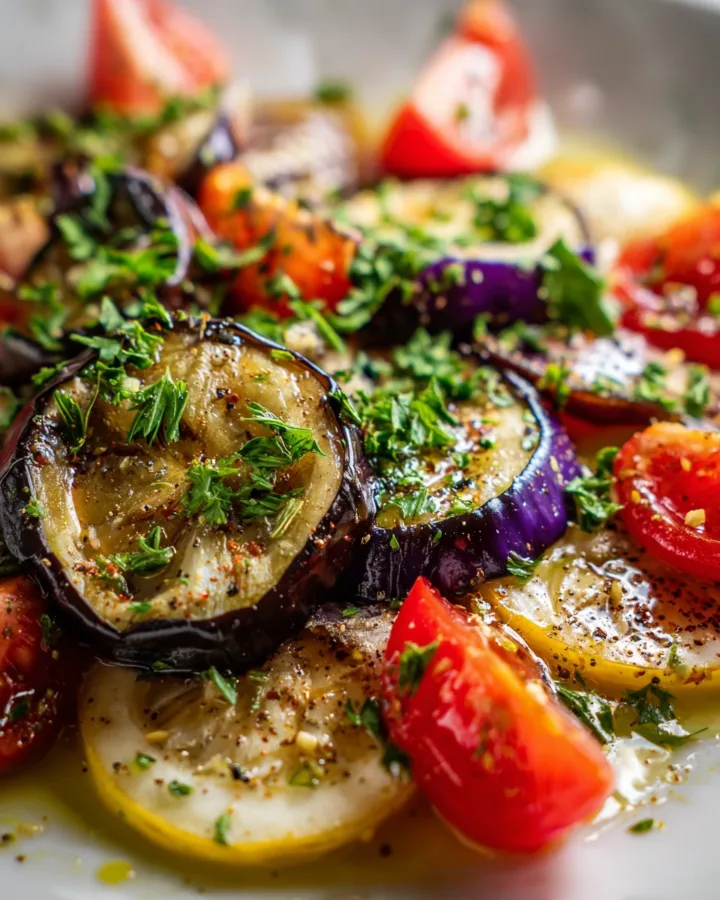 Eggplant Salad with Lemon Dressing