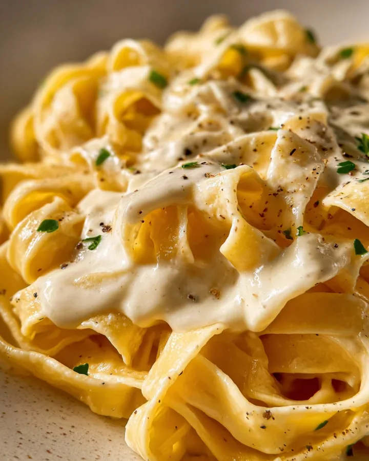 Fettuccine Alfredo with Cauliflower Sauce