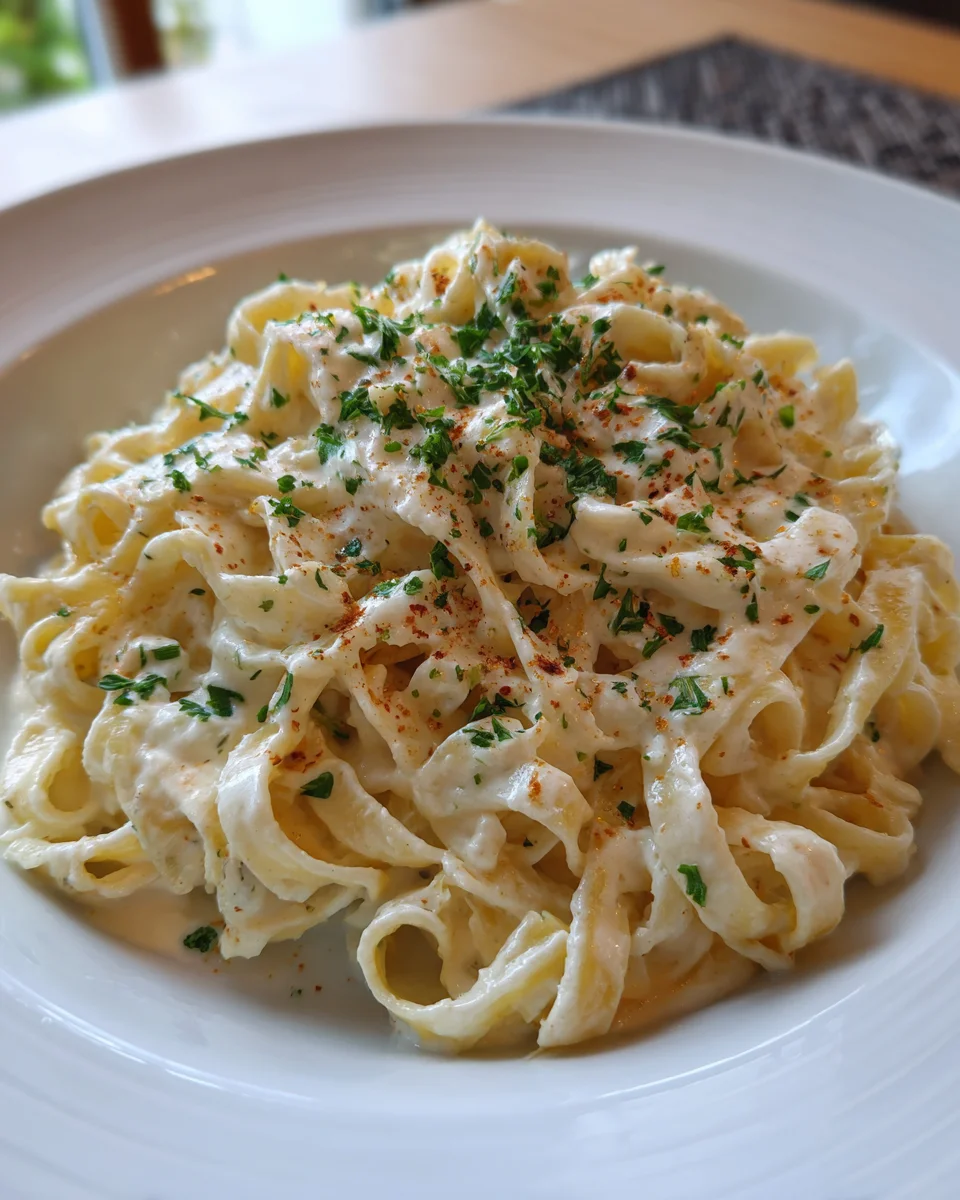 Fettuccine Alfredo with Cauliflower Sauce