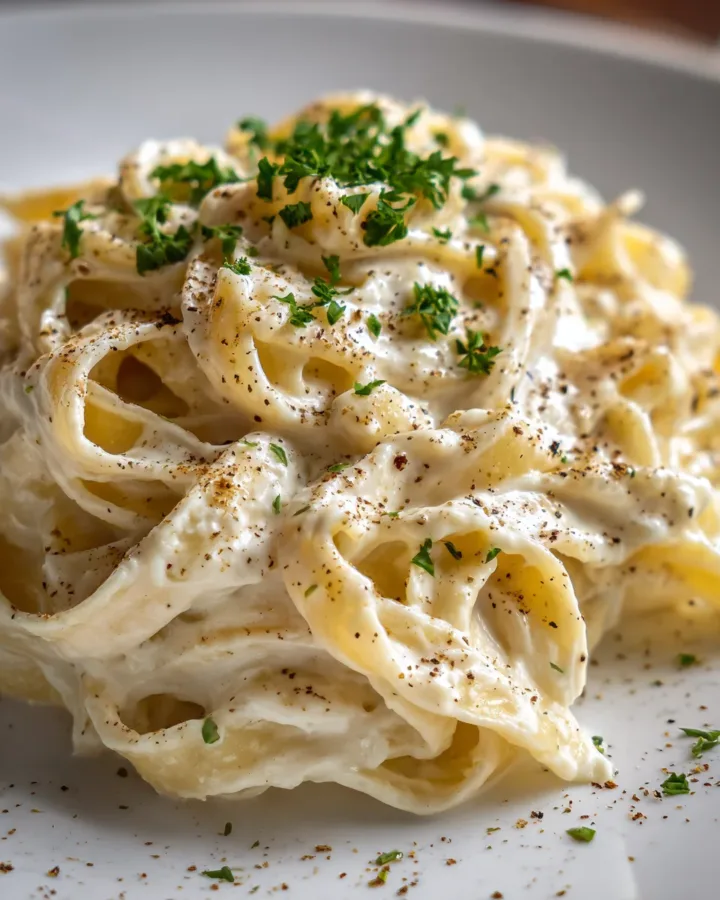 Fettuccine Alfredo with Cauliflower Sauce