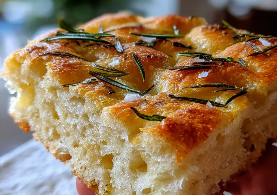 Focaccia with Rosemary and Sea Salt