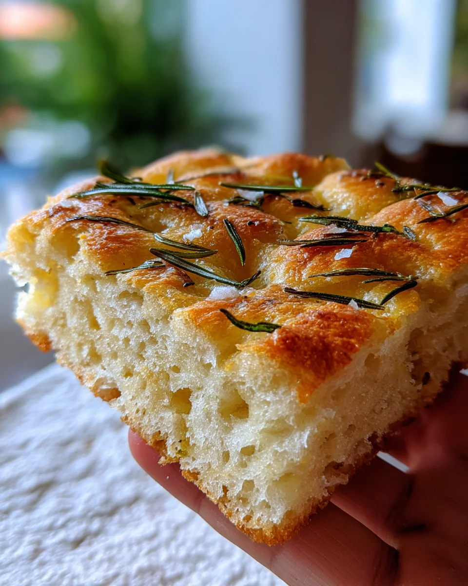 Focaccia with Rosemary and Sea Salt