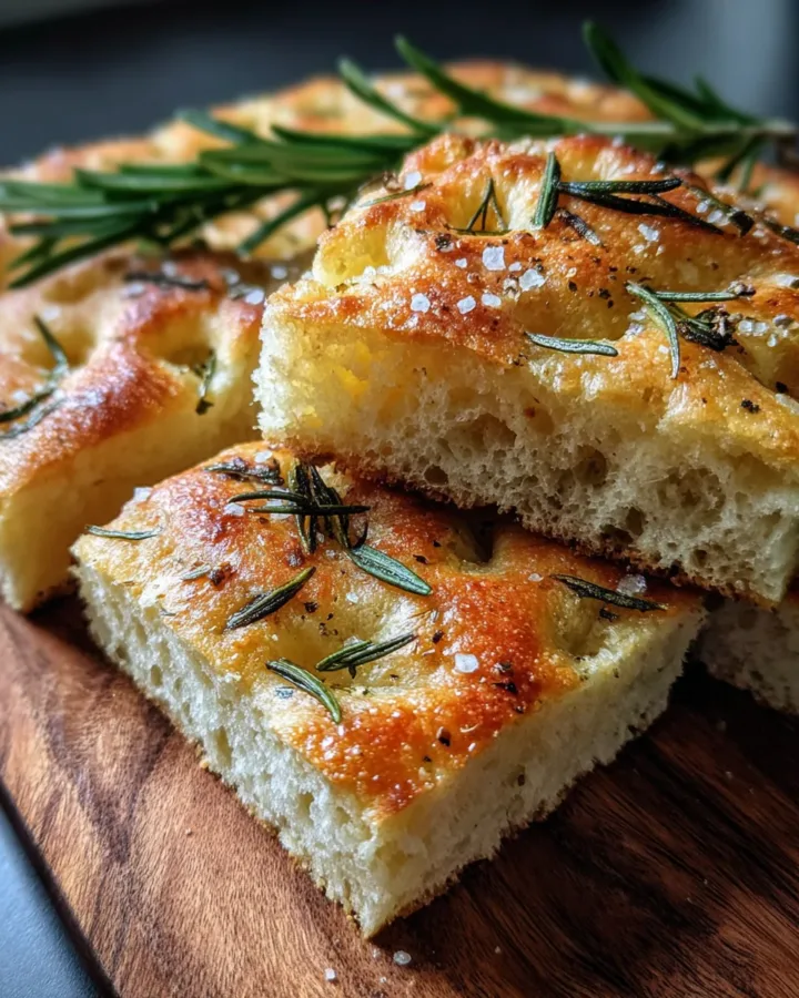 Focaccia with Rosemary and Sea Salt
