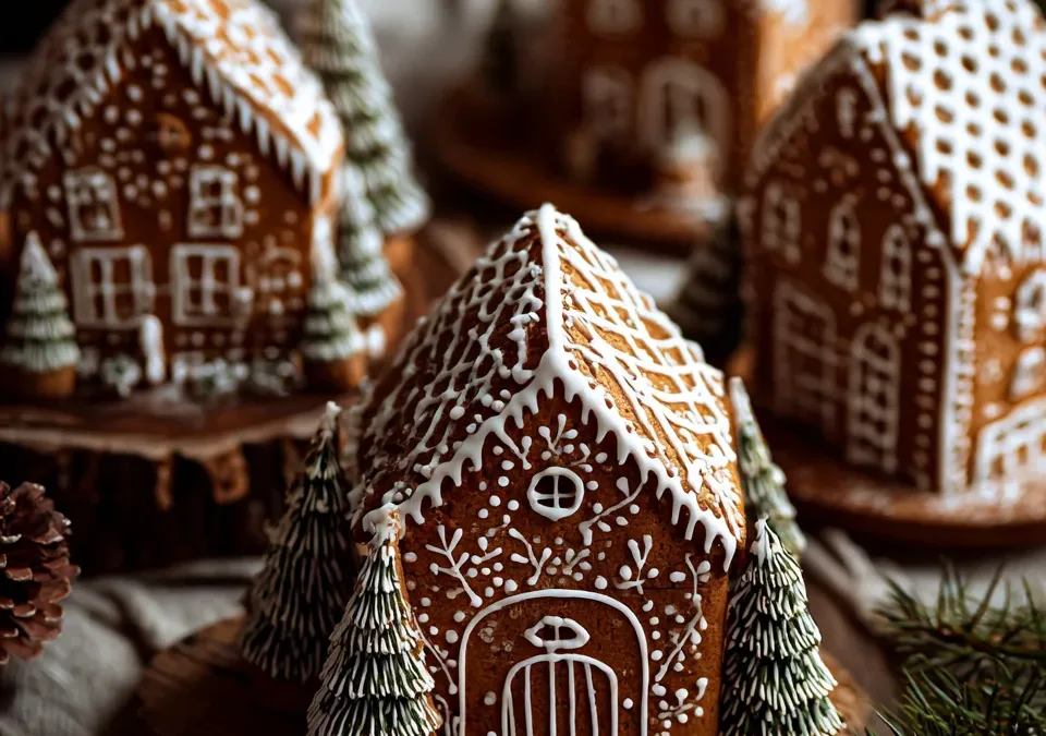 Gingerbread House Cookies (for a festive article)