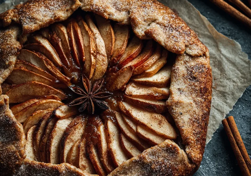 Gingerbread Spiced Apple Galette