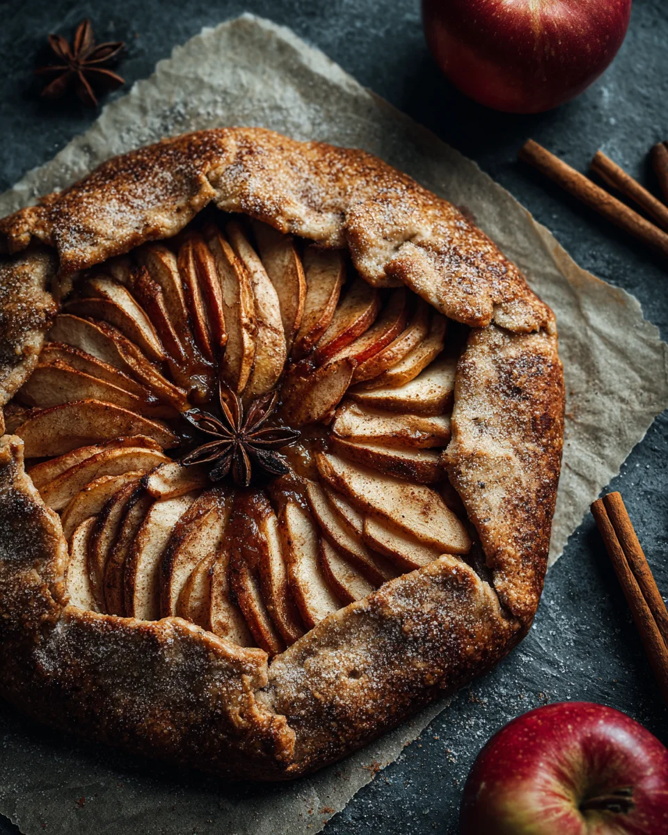 Gingerbread Spiced Apple Galette