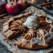 Gingerbread Spiced Apple Galette Recipe: A Delightful Dessert with Warm Flavors