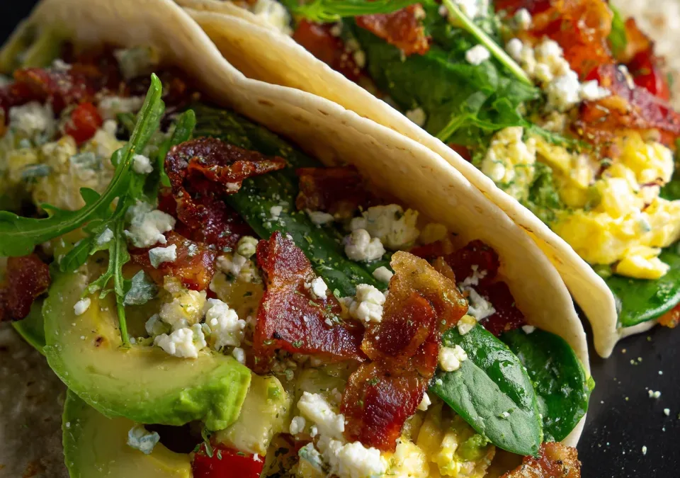 Healthy Green Breakfast Tacos