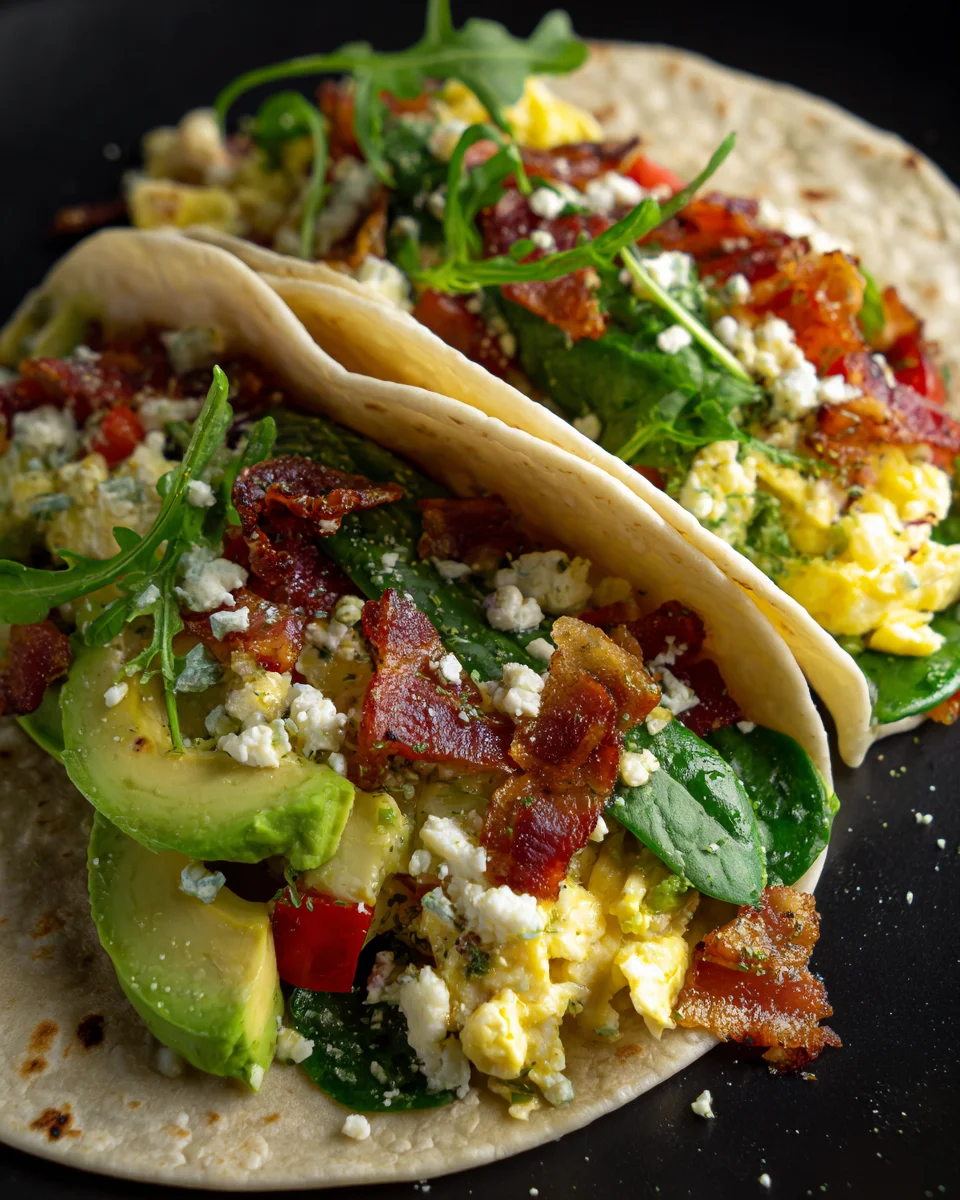 Healthy Green Breakfast Tacos