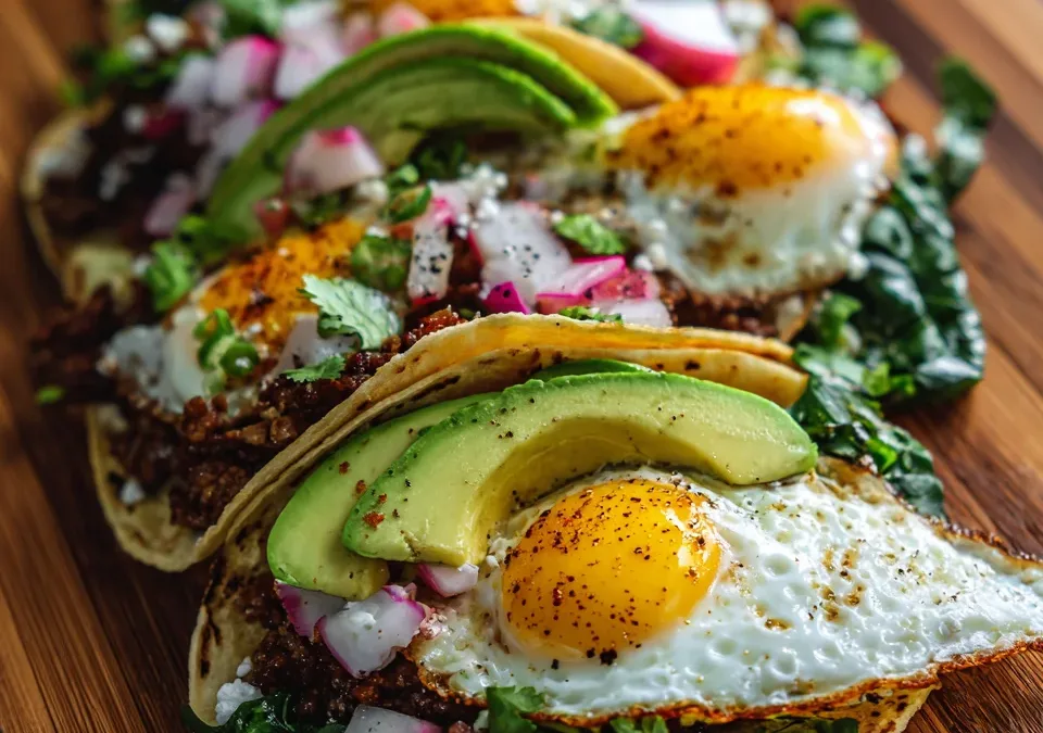Healthy Green Breakfast Tacos