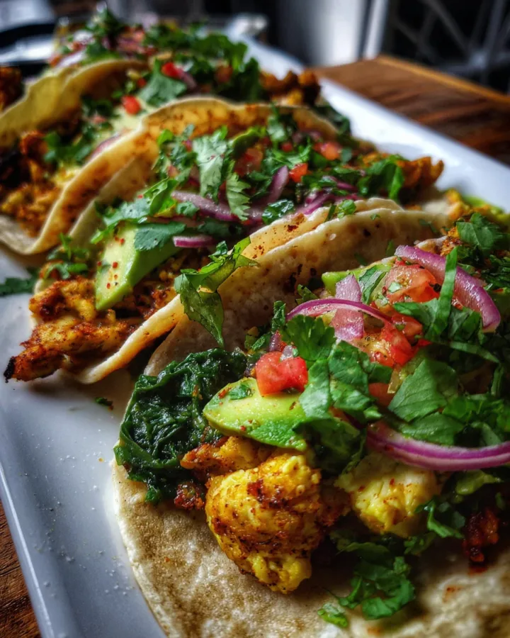 Healthy Green Breakfast Tacos