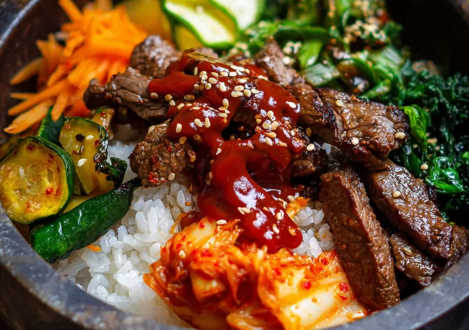Korean Beef Bulgogi Bowls with Kimchi