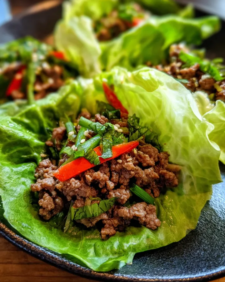 Korean Bulgogi Beef Lettuce Wraps