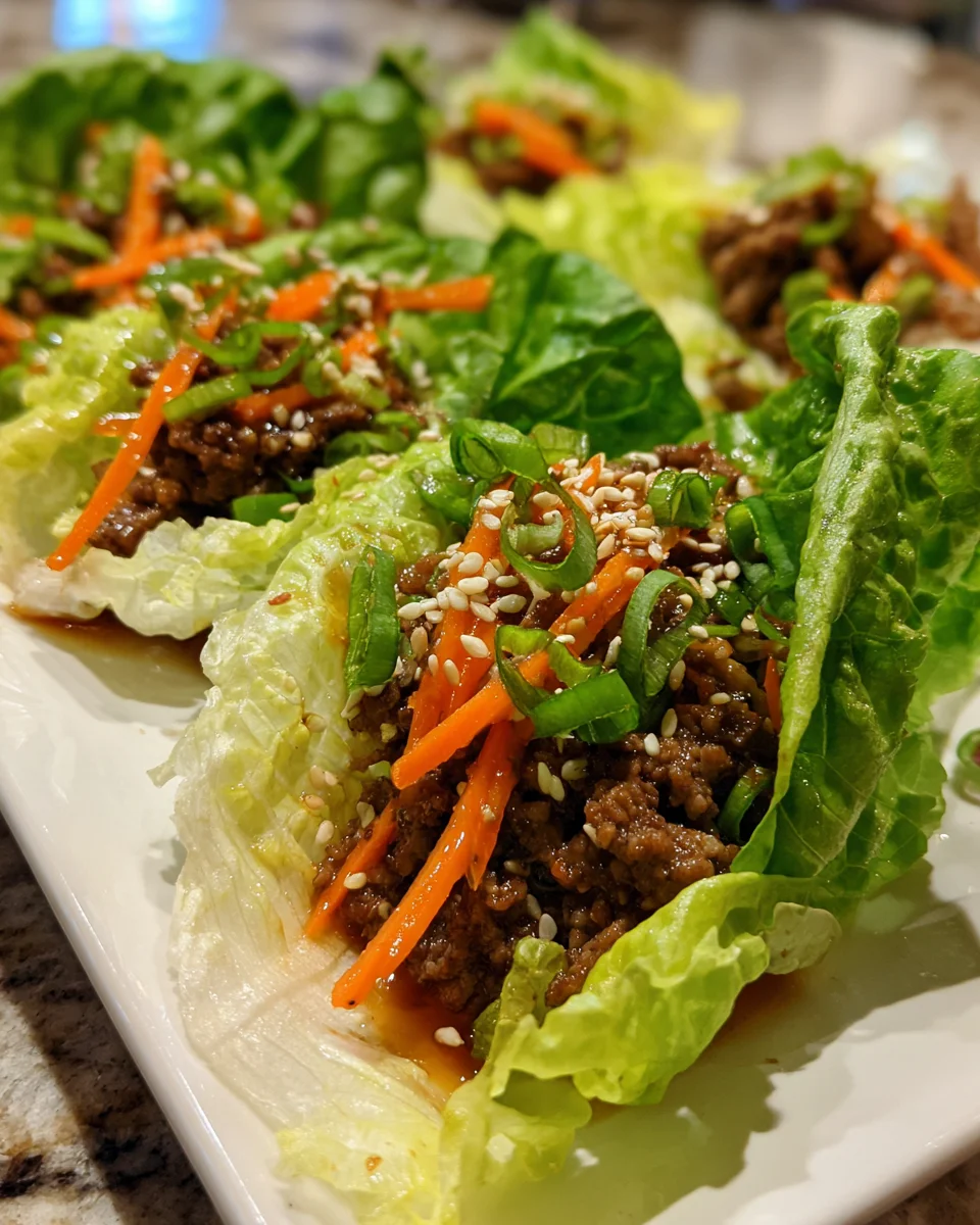 Korean Bulgogi Beef Lettuce Wraps