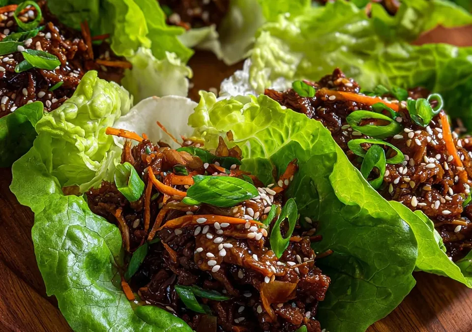 Korean Bulgogi Beef Lettuce Wraps
