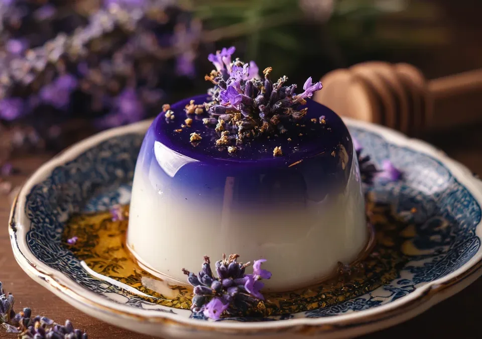 Lavender Honey Panna Cotta