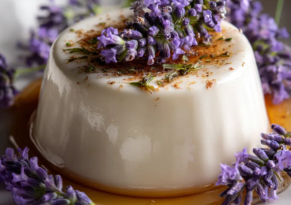 Lavender Honey Panna Cotta