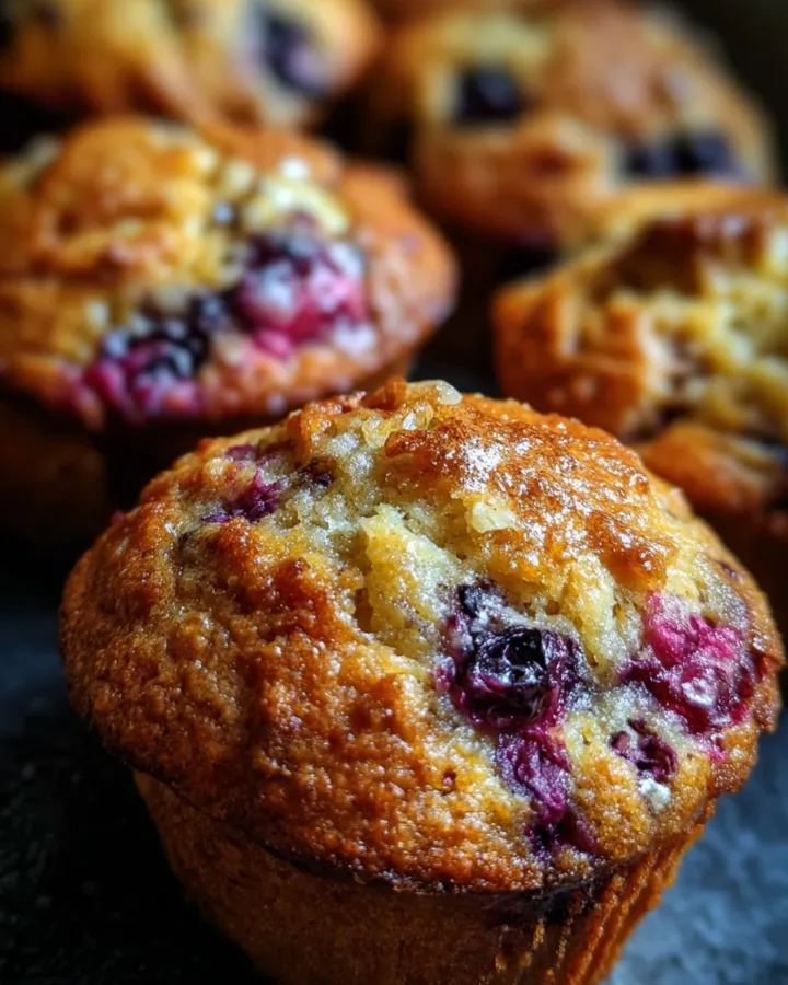 Lemon-Blueberry Oatmeal Muffins