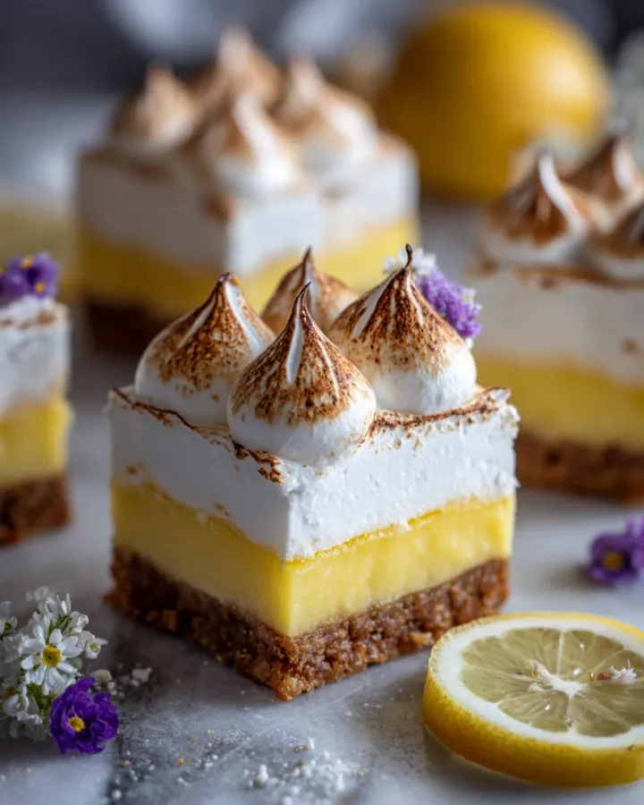 Lemon Meringue Cheesecake Bars