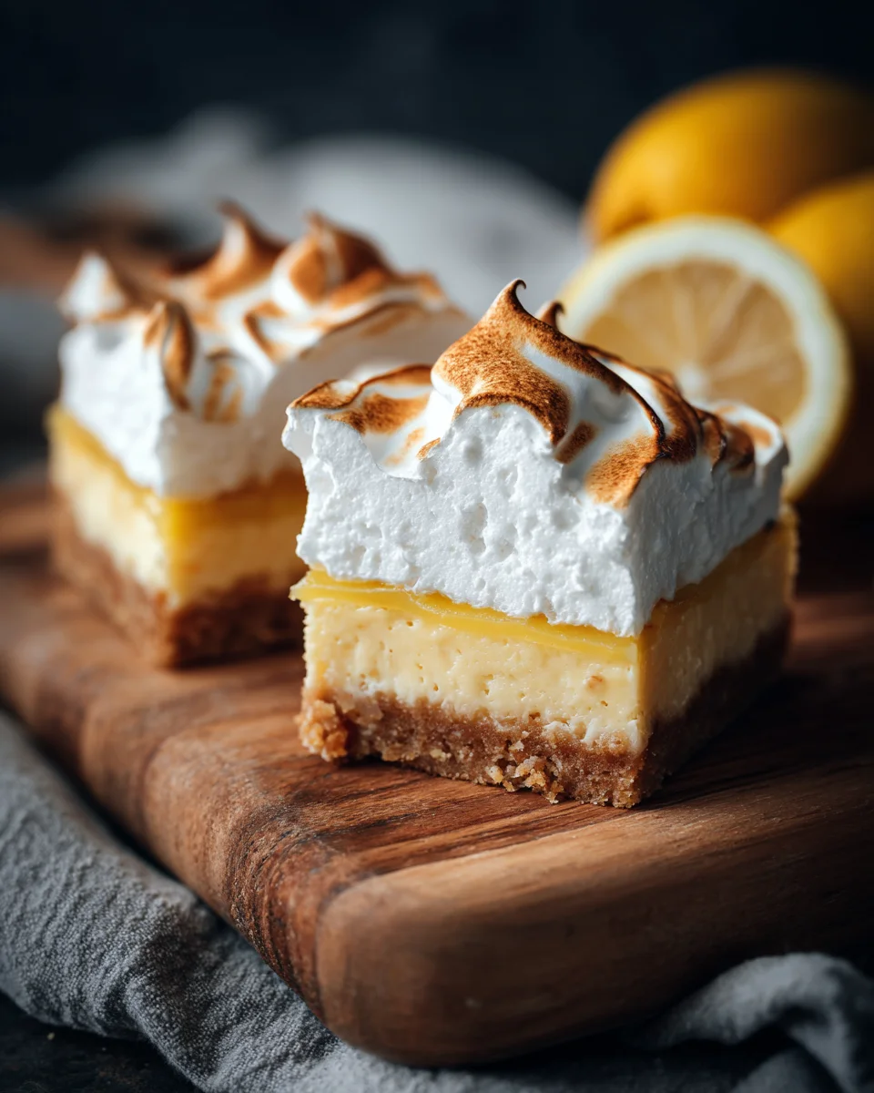 Lemon Meringue Cheesecake Bars