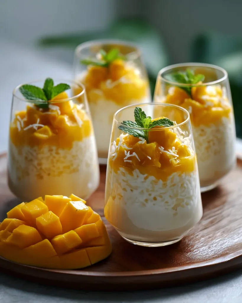 Mango Sticky Rice Parfaits