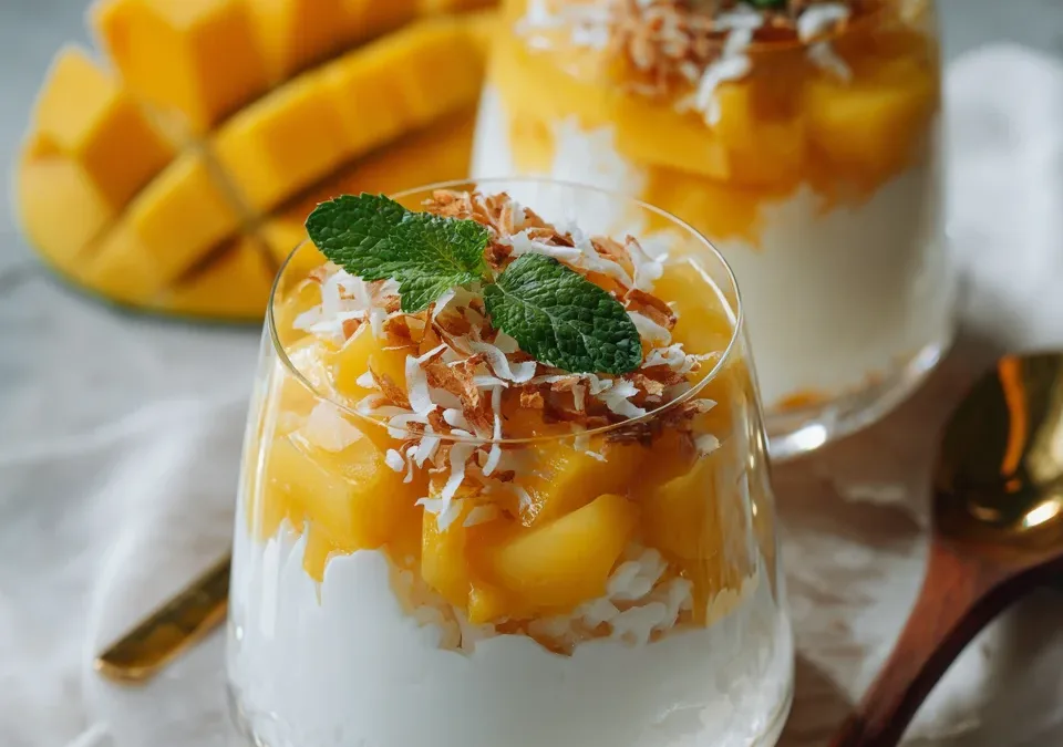 Mango Sticky Rice Parfaits