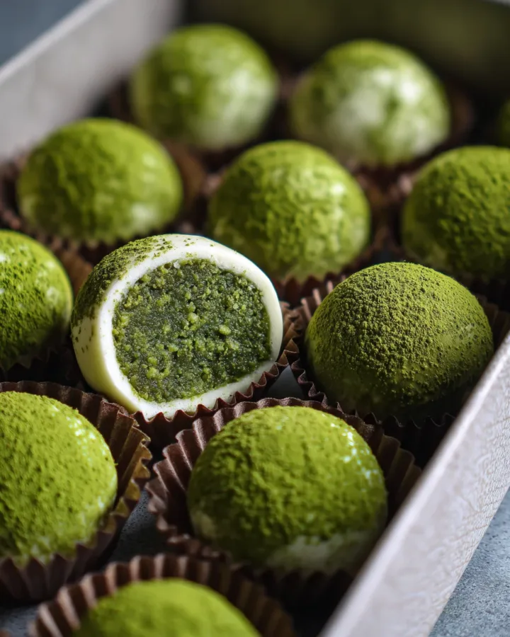 Matcha White Chocolate Truffles