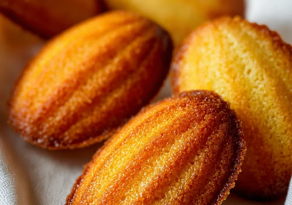 Orange Cardamom Madeleines