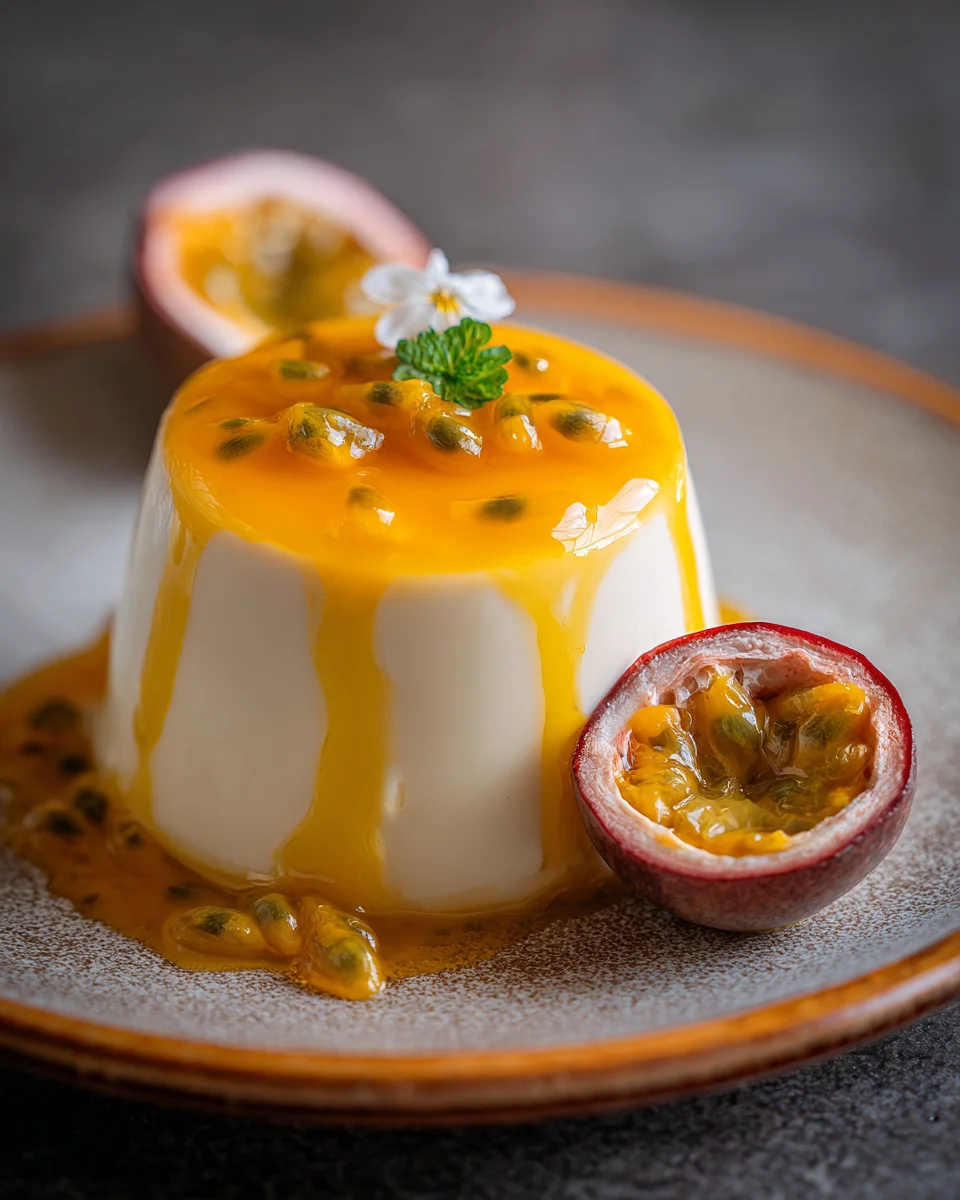 Passion Fruit Panna Cotta
