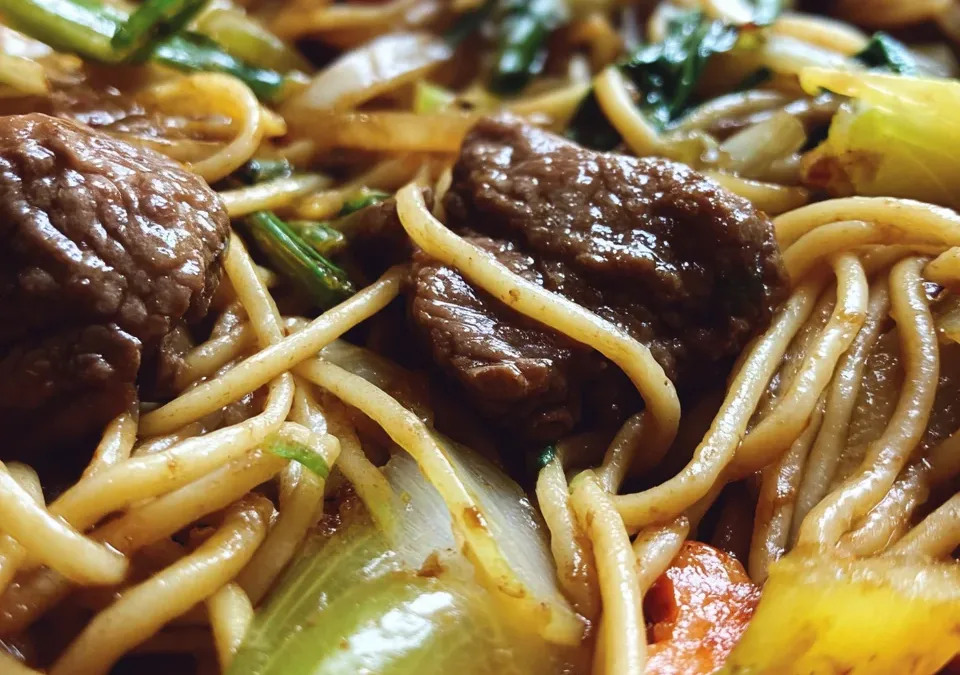 Quick Beef Chow Mein