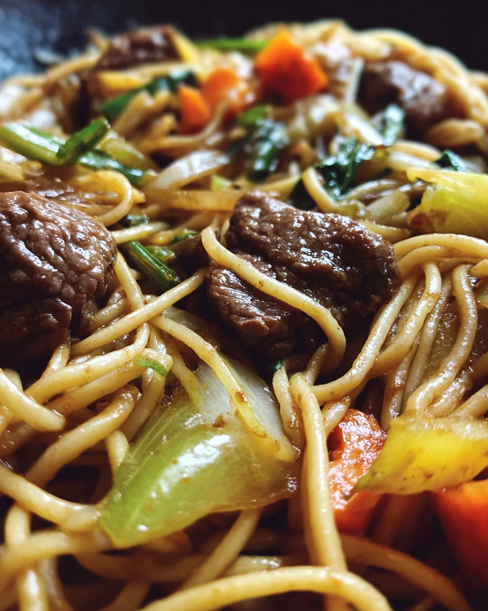 Quick Beef Chow Mein