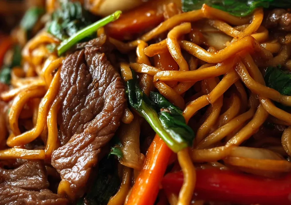Quick Beef Chow Mein