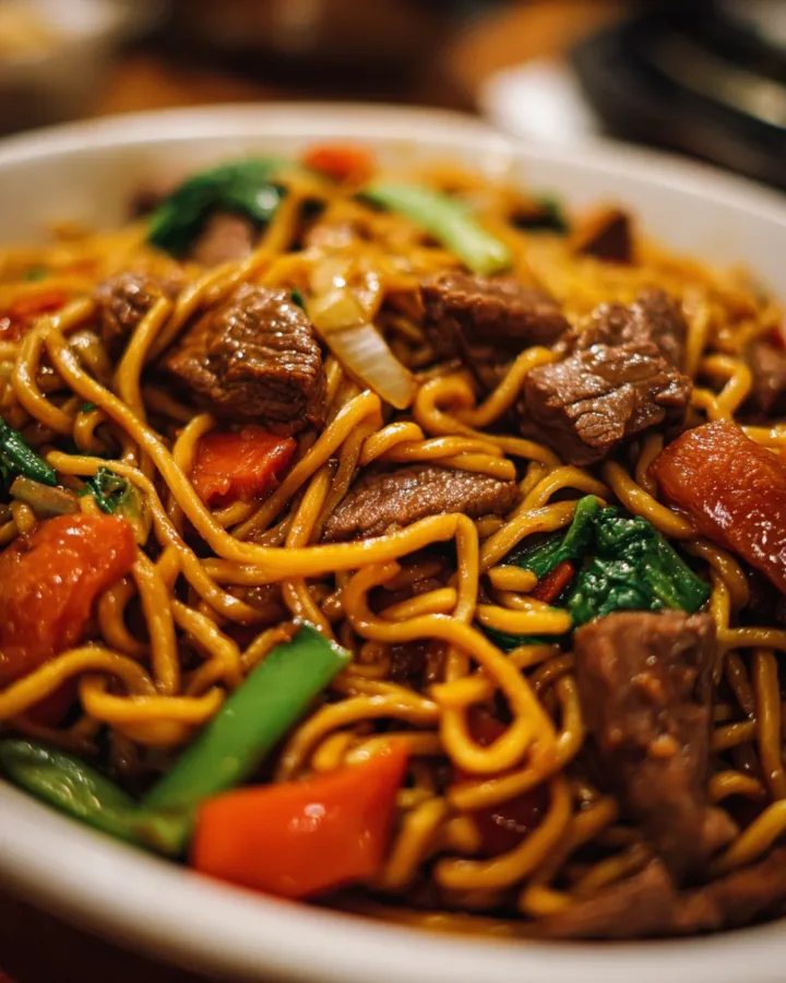 Quick Beef Chow Mein