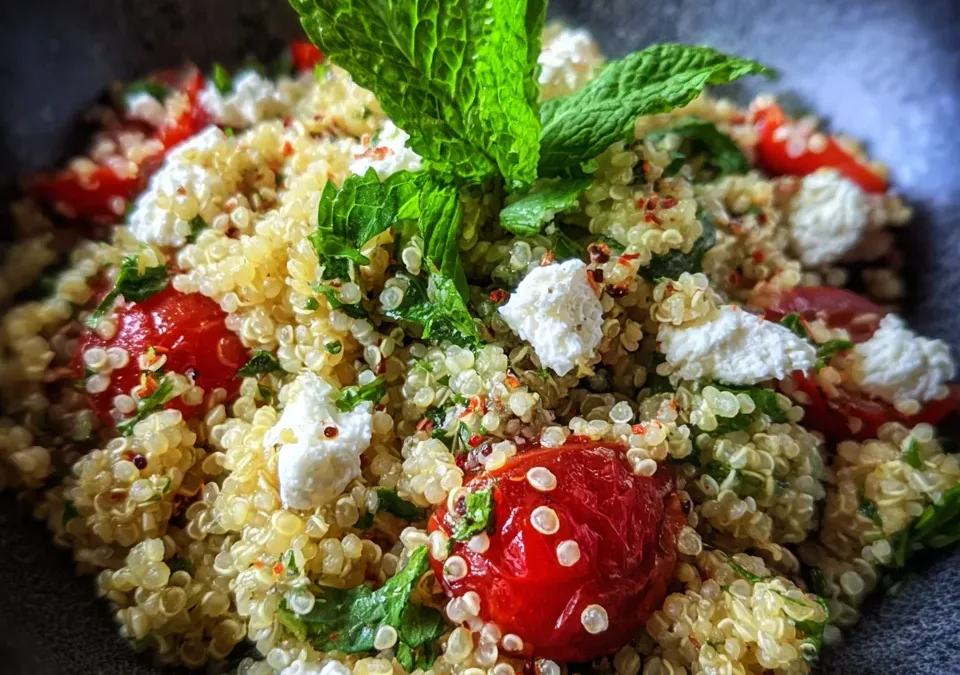 Quinoa Tabbouleh with Feta and Mint