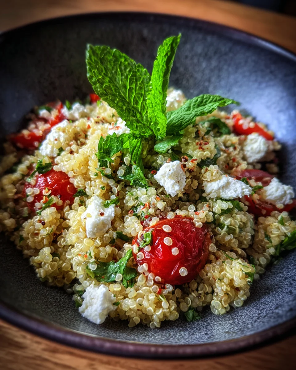 Quinoa Tabbouleh with Feta and Mint