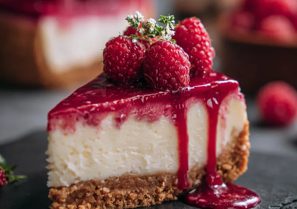 Raspberry Vegan Cheesecake