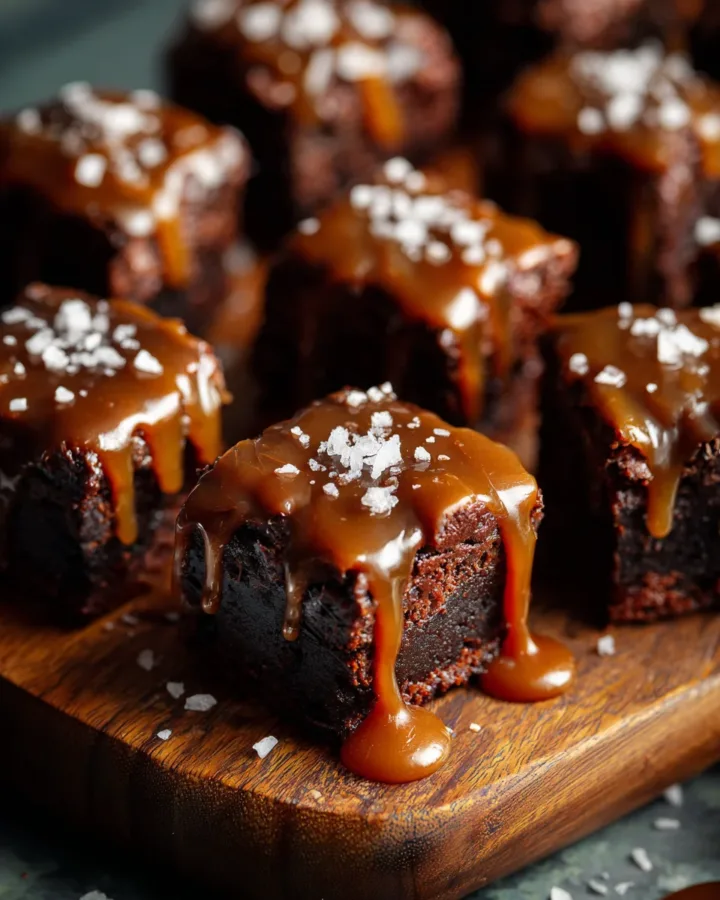 Salted Caramel Brownie Bites