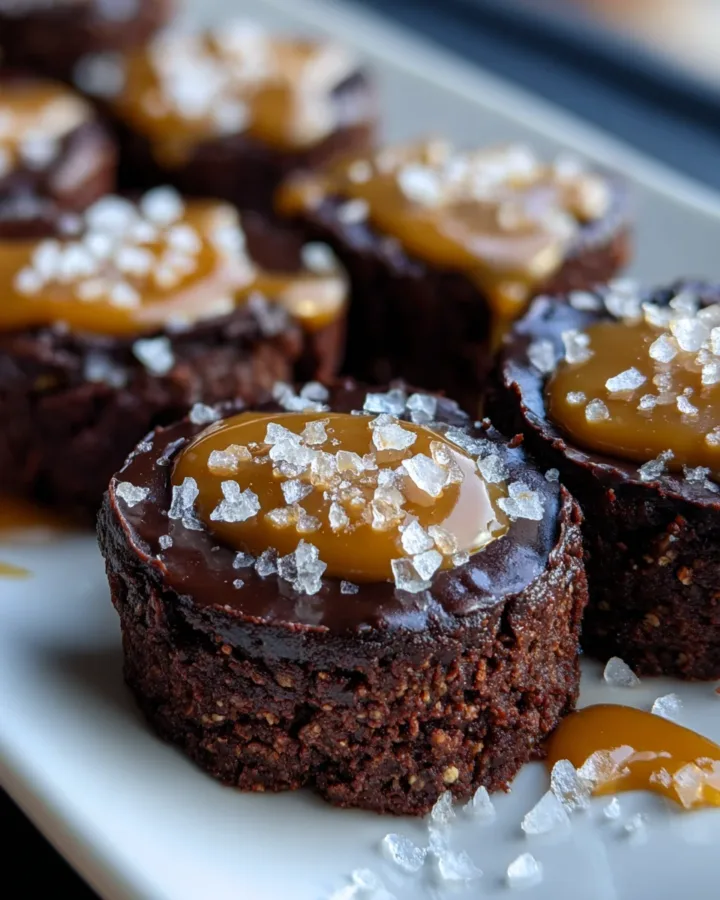 Salted Caramel Brownie Bites