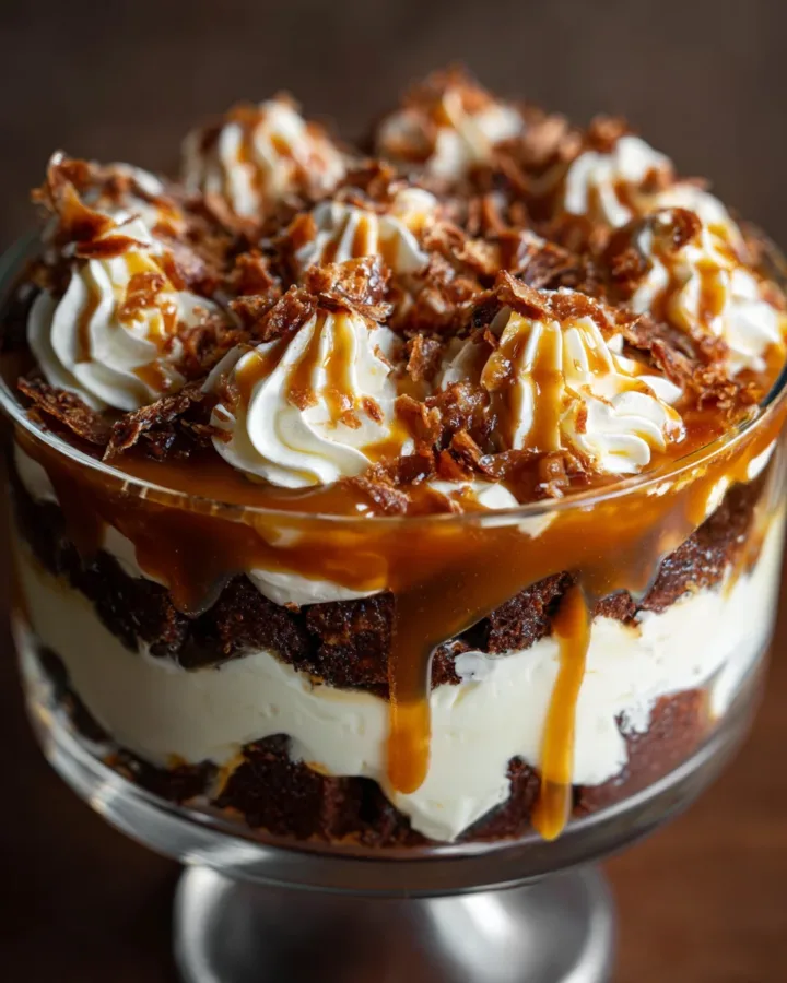 Salted Caramel Brownie Trifle