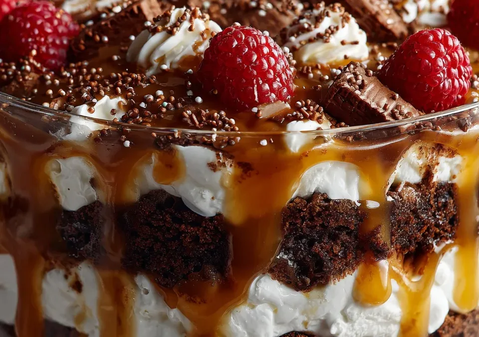 Salted Caramel Brownie Trifle