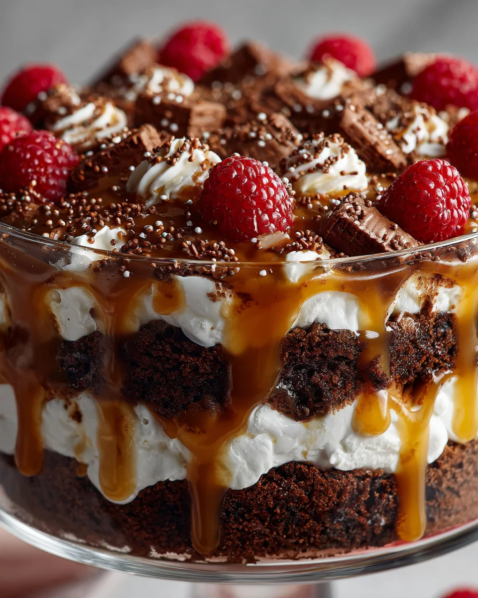 Salted Caramel Brownie Trifle