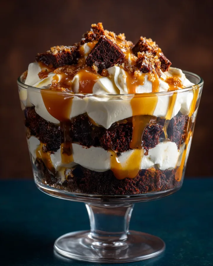 Salted Caramel Brownie Trifle