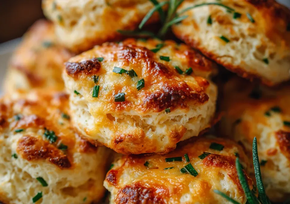 Savory Cheddar and Chive Biscuits
