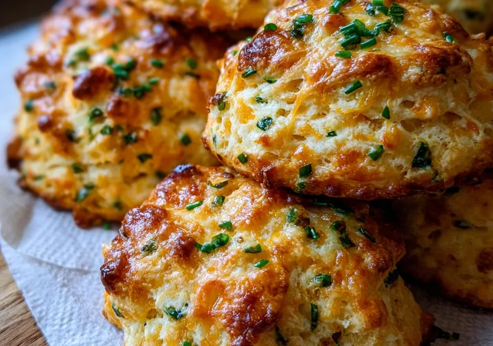 Savory Cheddar and Chive Biscuits