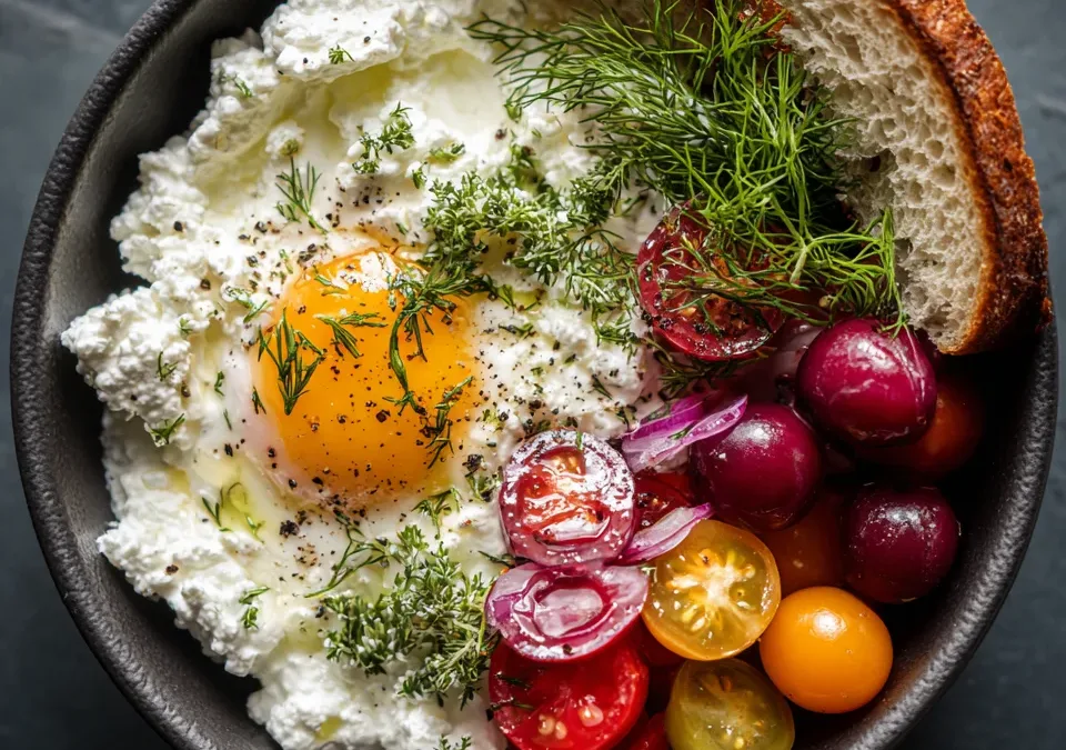 Savory Cottage Cheese Bowl