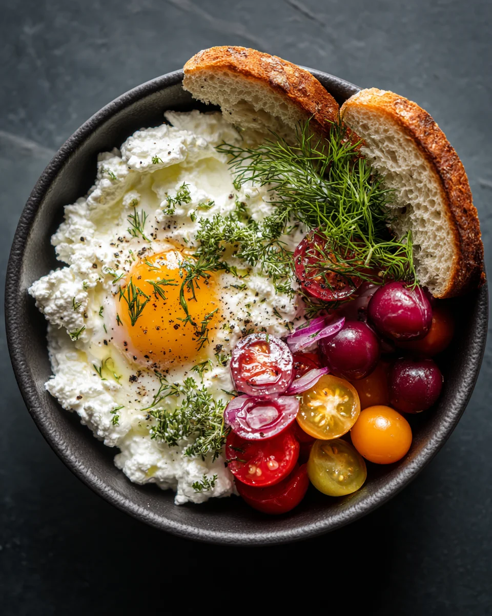 Savory Cottage Cheese Bowl