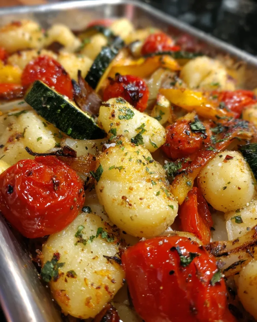Sheet Pan Gnocchi with Roasted Vegetables