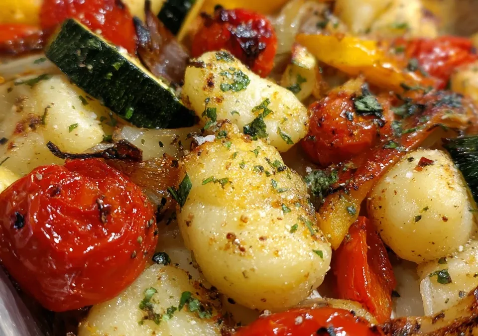 Sheet Pan Gnocchi with Roasted Vegetables