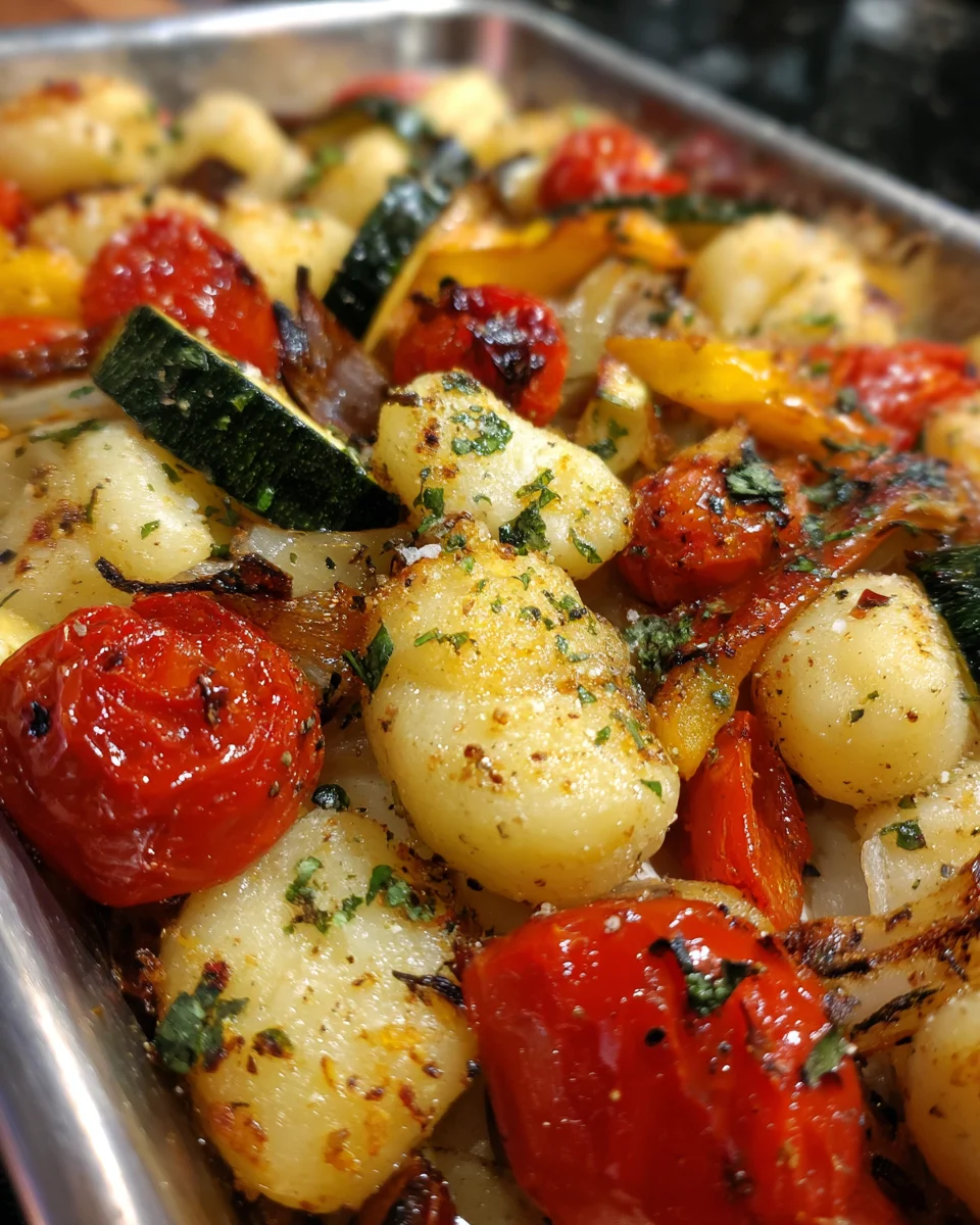 Sheet Pan Gnocchi with Roasted Vegetables