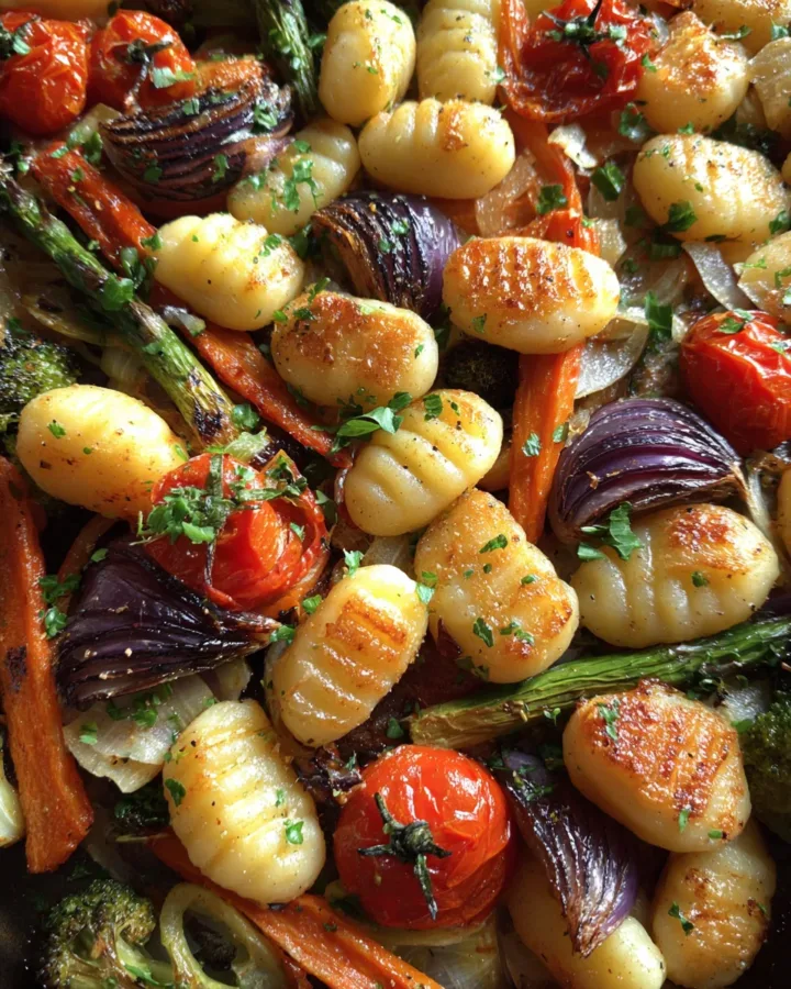 Sheet Pan Gnocchi with Roasted Vegetables
